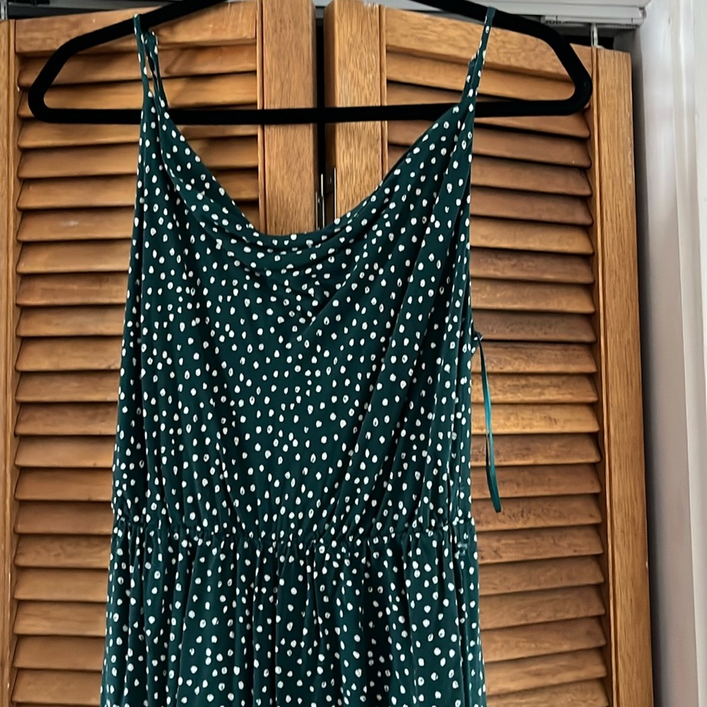 Green Polkadot Romper